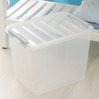 Контейнер для хранения с крышкой, 25 л, 41×29.5×31.2 см, пластик, прозрачный - Фото 11