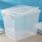 Контейнер для хранения с крышкой, 25 л, 41×29.5×31.2 см, пластик, прозрачный - Фото 8