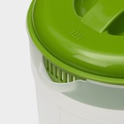 Кувшин с крышкой, 2.5 л, 20×14.5×22 см, пластик, зелёный - Фото 3