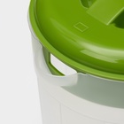 Кувшин с крышкой, 2.5 л, 20×14.5×22 см, пластик, зелёный - Фото 4