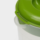 Кувшин с крышкой, 2.5 л, 20×14.5×22 см, пластик, зелёный - Фото 5