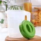 Кувшин с крышкой, 2.5 л, 20×14.5×22 см, пластик, зелёный - Фото 7