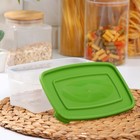 Набор контейнеров пищевых Доляна, 3 шт: 1 л, 18,5×12×7 см, прямоугольные, цвет зелёный - Фото 3
