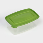 Набор контейнеров пищевых Доляна, 3 шт.: 1 л, 18.5×12×7 см, прямоугольные, прозрачные, МИКС - Фото 4