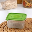 Набор контейнеров пищевых RICCO, 5 шт, 460 мл, 11×11×11 см, квадратные, цвет зелёный - Фото 2