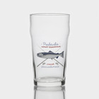 Пивной стакан ОСЗ «На рыбалке», 570 мл, стекло, рисунок МИКС (комплект 8 шт) - фото 23581717