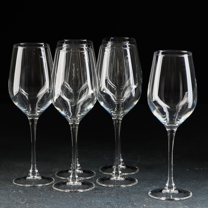 Набор стеклянных бокалов для вина «Селест», 350 мл, 6 шт - Фото 1