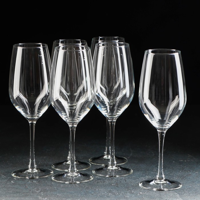 Набор стеклянных бокалов для вина «Селест», 580 мл, 6 шт - фото 1908959246