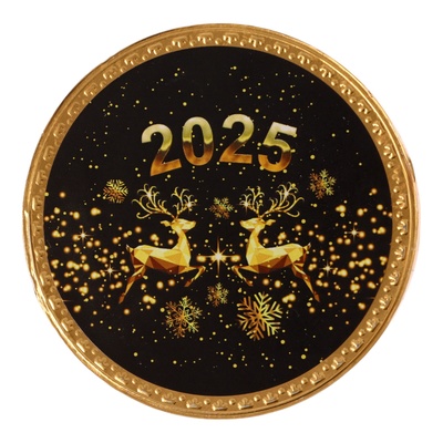 Шоколадная медаль «Новый год 2025», 25 г