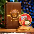 Шоколадная медаль "Почта деда мороза", 25 г - Фото 3