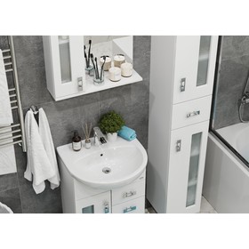 

Тумба КРИСТАЛЛ 55.182 с раковиной Эрика-55 45,2 х 55 х 83 см