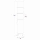 Пенал Onika Тимбер 30.01, цвет белый матовый / дуб сонома, с зеркалом - Фото 8