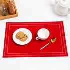 Набор салфеток сервировочных «Доляна. Стиль», 2 шт., красные, 30×45 см - Фото 2