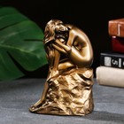 Статуэтка "Девушка на скале" бронза, 17 см - Фото 1