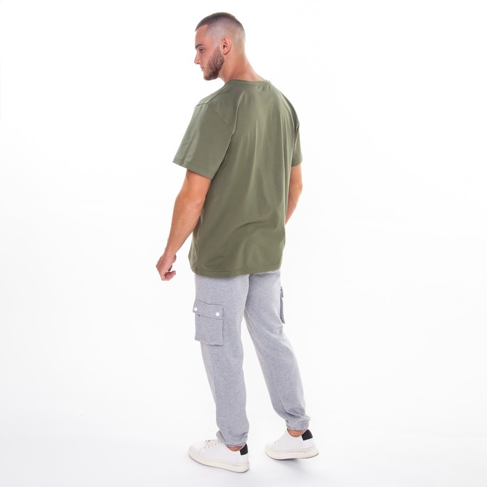 Брюки мужские, цвет серый меланж, размер 46 55743