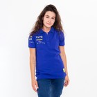 Футболка-поло женская, цвет ярко-синий, размер 44 (M) - фото 21702560