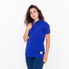 Футболка-поло женская, цвет ярко-синий, размер 44 (M) - фото 21702561