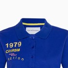 Футболка-поло женская, цвет ярко-синий, размер 44 (M) - фото 21702564