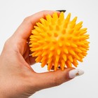УЦЕНКА Развивающие массажные мячики с шипами твердые «Ёжики», 4 шт., d=5.6.7.8 см - Фото 2