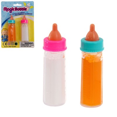 Уценка (высохла жидкость, замят блистер) Волшебная бутылочка для кукол, набор 2 шт., МИКС