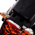 УЦЕНКА Электромотоцикл «Чоппер», 2 мотора, пламя, глянец (нет опорной спинки, трещина на фаре и корпусе, потёртости, нет звука, внутреннее повреждение) - Фото 5