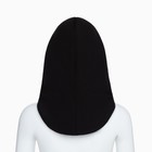 Шапка (капор) женский, цвет чёрный, размер 54-58 - фото 66470