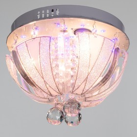 

УЦЕНКА Люстра с ПДУ "Амарант" 3х40Вт E27+RGB хром 30х30х24 см.
