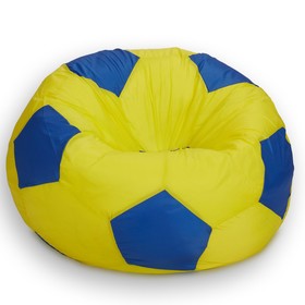 Кресло-мешок Мяч, размер 70 см, ткань оксфорд, цвет жёлтый, синий