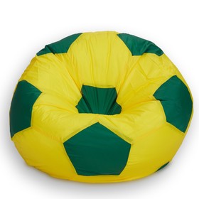 Кресло-мешок Мяч, размер 70 см, ткань оксфорд, цвет жёлтый, зелёный