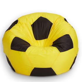 Кресло-мешок Мяч, размер 70 см, ткань оксфорд, цвет жёлтый, чёрный