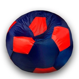 Кресло-мешок Мяч, размер 70 см, ткань оксфорд, цвет темно-синий, красный