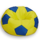 Кресло-мешок Мяч, размер 80 см, ткань оксфорд, цвет жёлтый, синий - фото 291427638