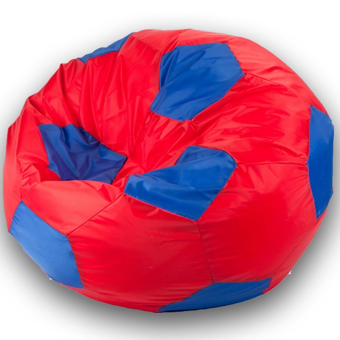 Кресло-мешок Мяч, размер 80 см, ткань оксфорд, цвет красный, синий - Фото 1
