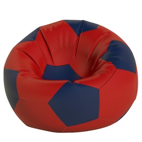 Кресло-мешок Мяч, размер 90 см, ткань оксфорд, цвет красный, темно-синий