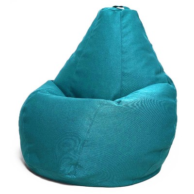 Кресло-мешок «Груша» Позитив, размер M, диаметр 70 см, высота 90 см, рогожка, цвет голубой