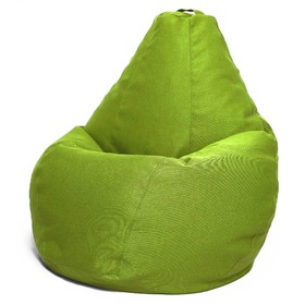 Кресло-мешок «Груша» Позитив, размер M, диаметр 70 см, высота 90 см, рогожка, цвет зелёный