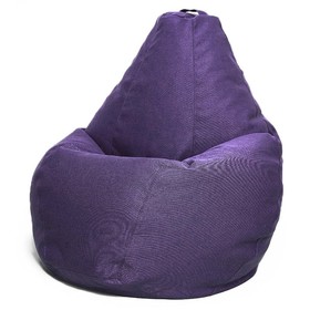 Кресло-мешок «Груша» Позитив, размер L, диаметр 80 см, высота 100 см, рогожка, цвет фиолетовый