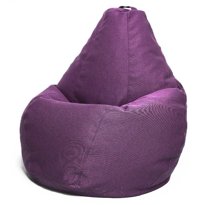 Кресло-мешок «Груша» Позитив, размер XL, диаметр 95 см, высота 125 см, рогожка, цвет сиреневый