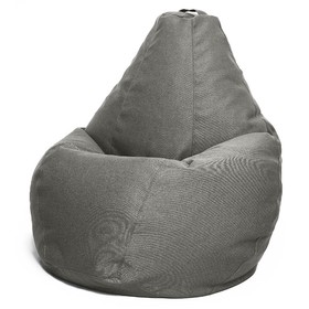 Кресло-мешок «Груша» Позитив, размер XXL, диаметр 105 см, высота 130 см, рогожка, цвет серый