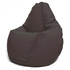 Кресло-мешок «Груша» Позитив Luma, размер XXL, диаметр 105 см, высота 130 см, велюр, цвет коричневый - фото 300994813