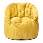 Кресло Челси, размер 85х85 см, ткань велюр, цвет жёлтый - фото 291932003