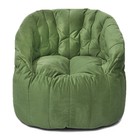 Кресло Челси, размер 85х85 см, ткань велюр, цвет зелёный - фото 291932005