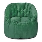 Кресло Челси, размер 85х85 см, ткань велюр, цвет зелёный - фото 291932007