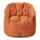 Кресло Челси, размер 85х85 см, ткань велюр, цвет оранжевый - фото 291428045