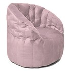 Кресло Челси, размер 85х85 см, ткань велюр, цвет розовый - Фото 2
