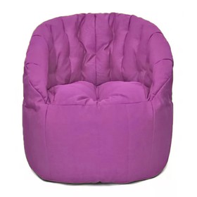 Кресло Челси, размер 85х85 см, ткань ткань рогожка, цвет розовый