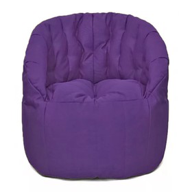 Кресло Челси, размер 85х85 см, ткань ткань рогожка, цвет фиолетовый
