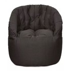 Кресло Челси, размер 85х85 см, ткань ткань рогожка, цвет чёрный - фото 291428083