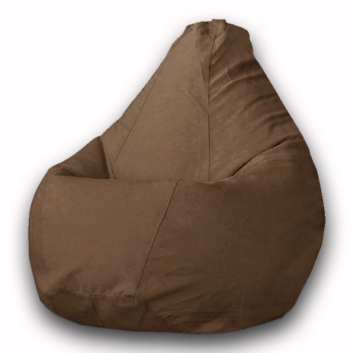 Кресло-мешок «Груша» Позитив Modus, размер M, диаметр 70 см, высота 90 см, велюр, цвет коричневый - Фото 1