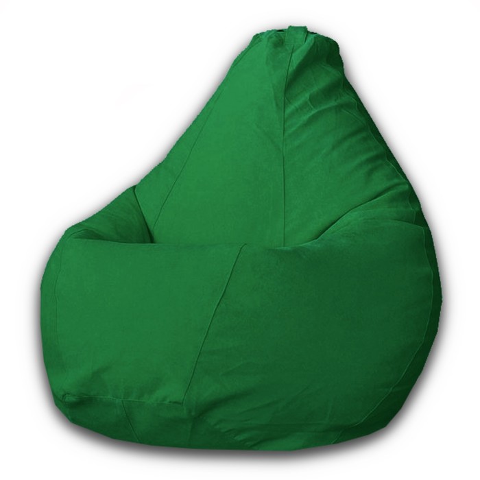 Кресло-мешок «Груша» Позитив Modus, размер M, диаметр 70 см, высота 90 см, велюр, цвет зелёный - Фото 1